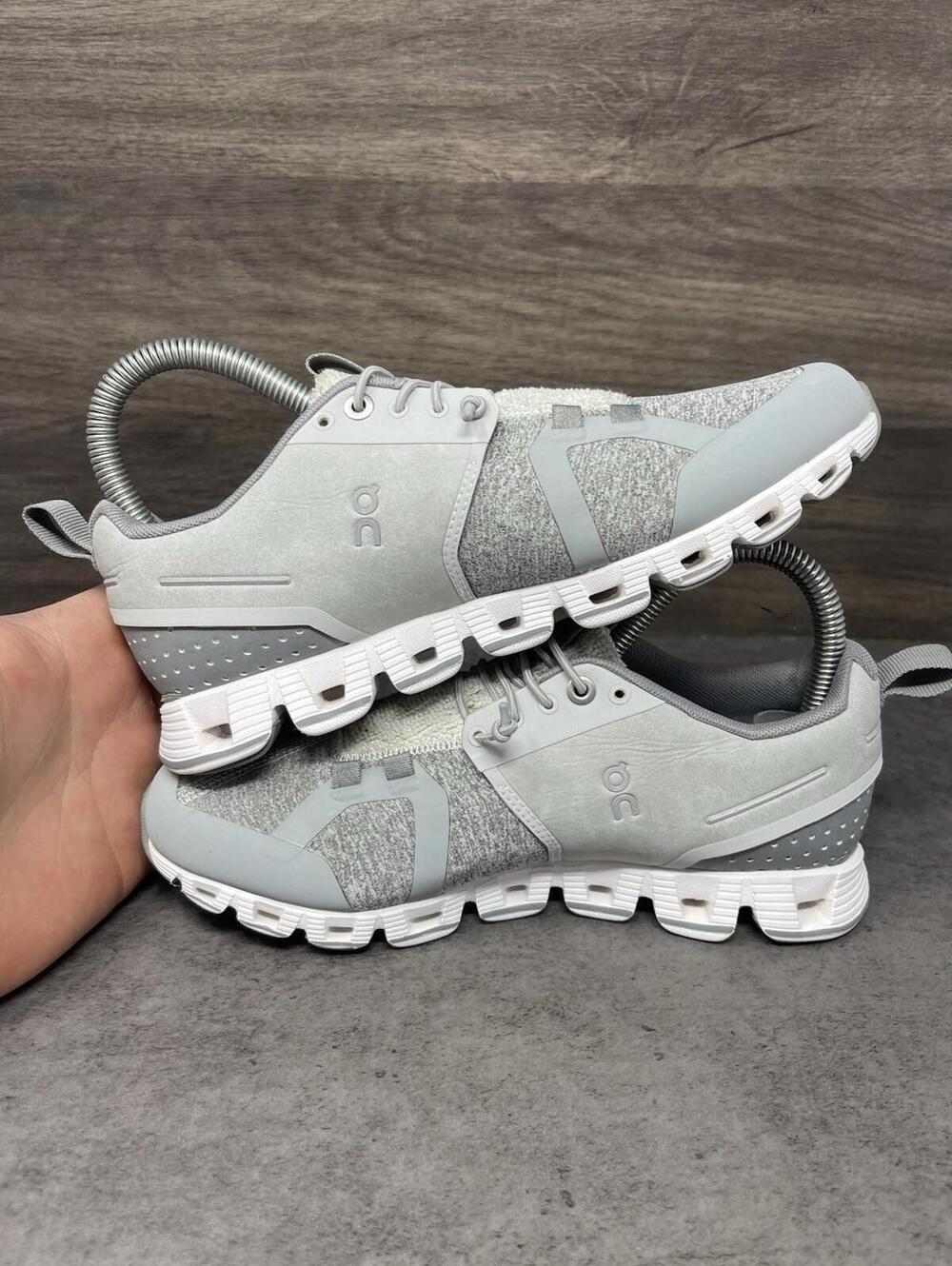 On Cloud Terry Running Sneakers Womens Size 5.5 Grey Athletic Trainer - Picture 7 of 11